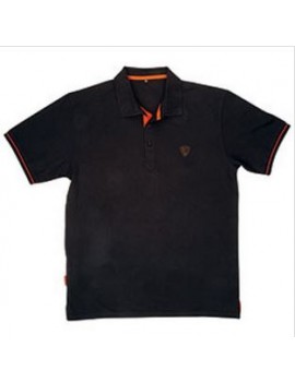 FOX POLO SHIRT BLACK / ORANGE