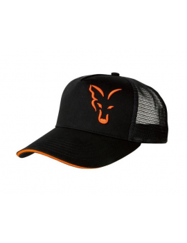 FOX GORRA TRUCKER BLACK ORANGE